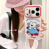 Милый мультяшный силиконовый чехол для телефона IPhone 17 Pro Max 16 15 14 13 Полное покрытие Ударопрочный чехол