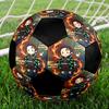Soccer Ball Colorful Machine Stitched PVC Size 5 Team Training Competition Ready Durable High-Bounce Cool Sports Gift