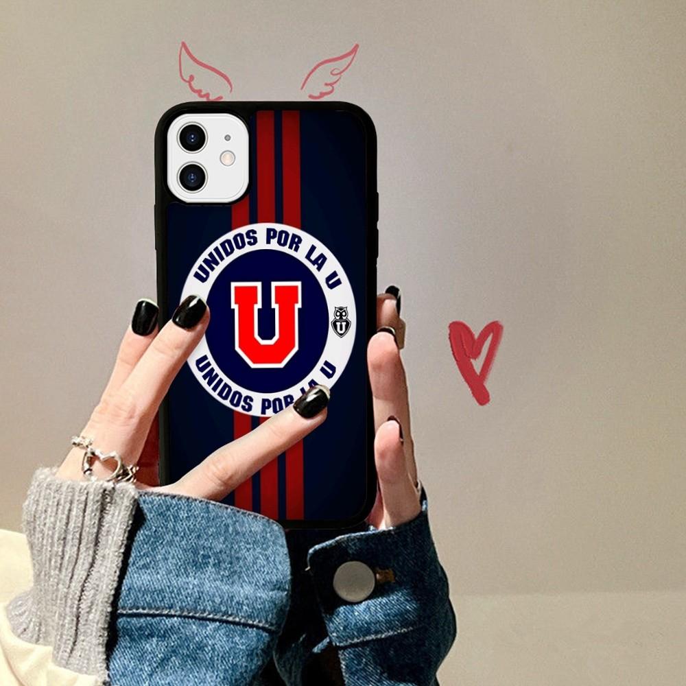 Chile U-University Logo Phone Case Silicone PC+TPU For For IPhone 11 12 13 14 15 16 Plus Pro Max Cover