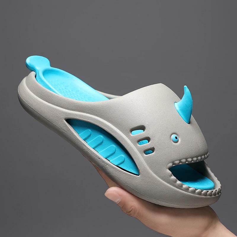 

Trend Spotting Men s Slippers 2025 Men Sandals Spring Casual Shoes Fashion Non-Slip Male Shoes Wear-Resistant Rubber Big Size 45 31 синій