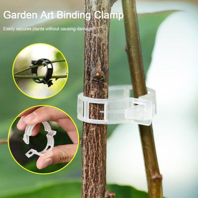 Plant Support Clips Reusable Plastic Garden Clips Tomato Vine Grape Flowers Vegetable Stems Secure Grip Retaining Clips