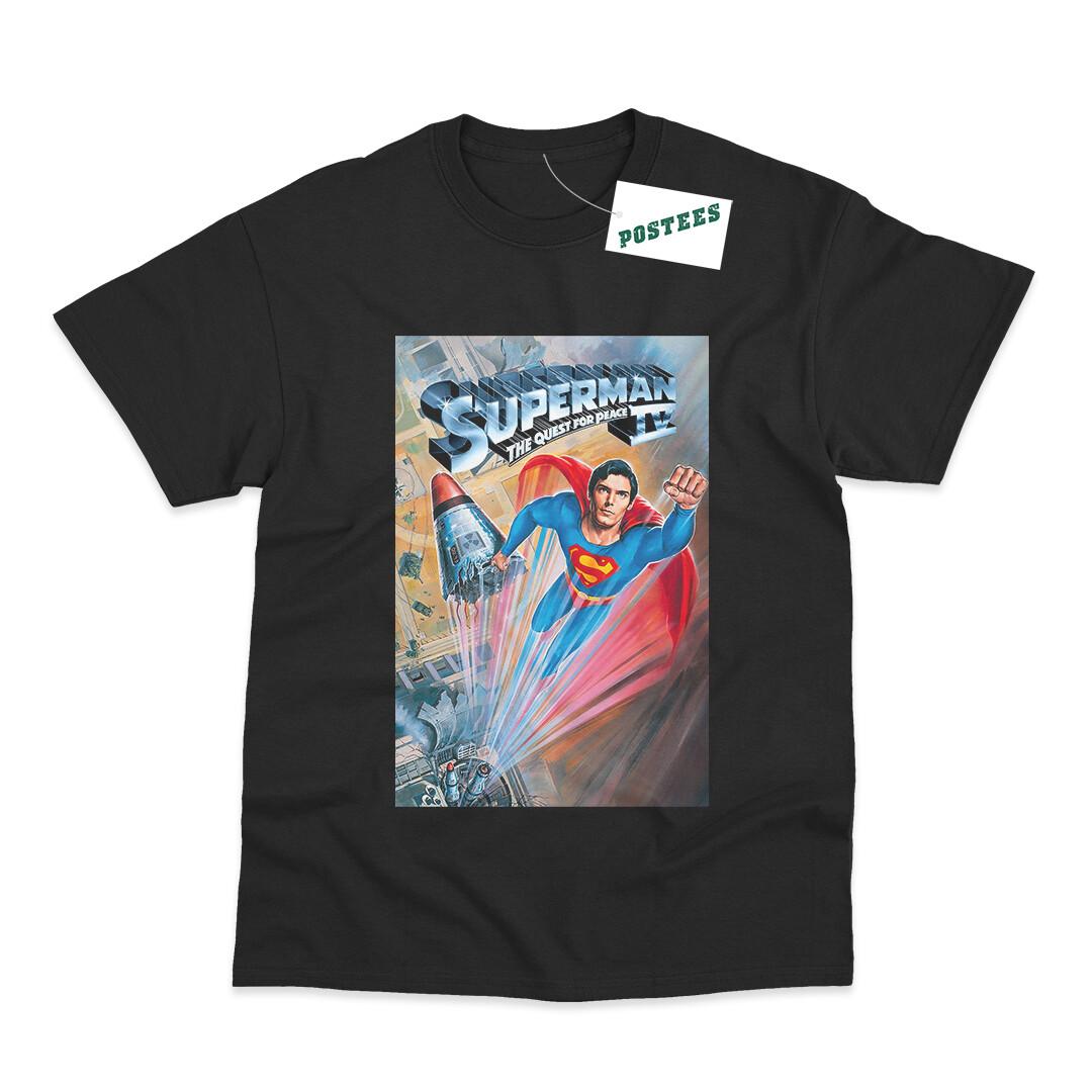 26 Retro Movie Poster Inspired By Superman IV DTG Printed T-Shirt Unisex T-Shirt M