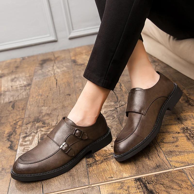Classic Designer Men's Penny Loafers, Leather Slip-ons, Business Formal Leather Shoes, Wedding Flats, Casual Dress Shoes 39-44