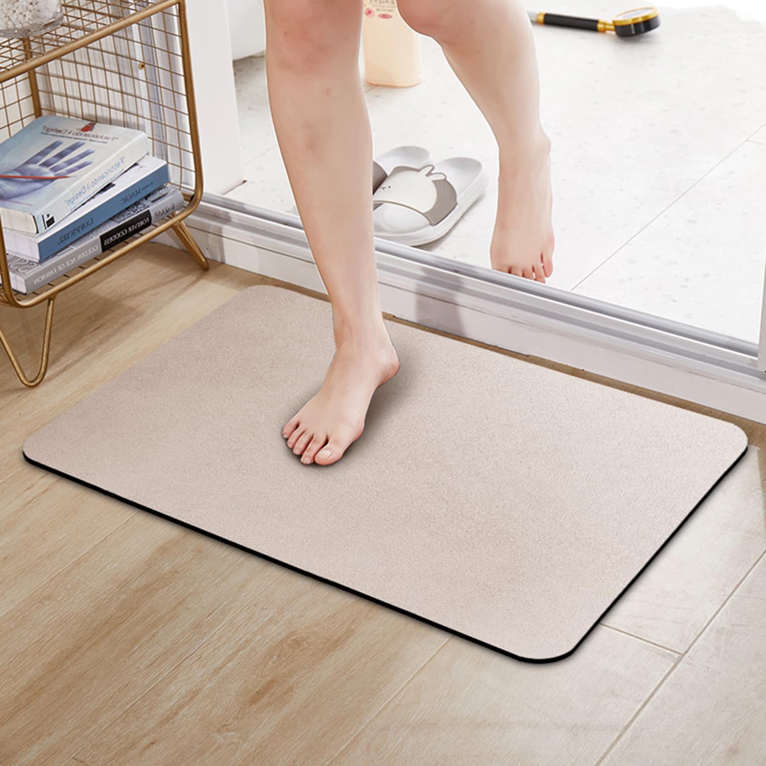 

MUTAO Диатомовая Земля Ванна Мягкий Ванная Комната Нога Очень Коврик для Ванны Коврик, Коврик, Впитывающий, Быстросохнущий, Противоскользящий (45x70см, Бежевый) бежевый