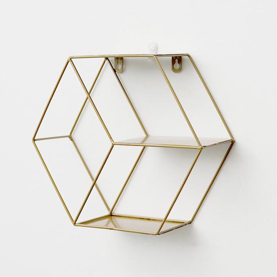Storage Organizer Floating Geometric Figure Smooth Lines Creative Round Shape Storage Rack for Home