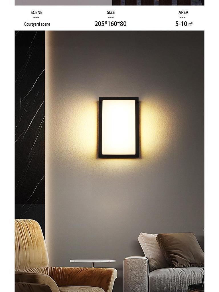 Waterproof LED Wall Light for Balcony, Terrace, Corridor, Stairs, and Courtyard - Super Bright Outdoor Lighting Fixture