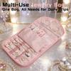 Portable Travel Storage Bag Foldable Design Jewelry Pouch Jewelry Case  Necklaces Earrings