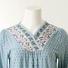 Wrinkle Free Border Floral Print Polyspan Dress Vev3922l