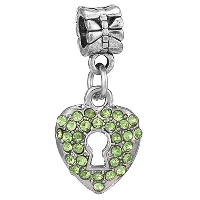 2pcs /Lot 45 Styles Key &Lock Sparkling Beads Charm Pendant Fit Diy Original Bracelets Necklaces For Women Men Jewelry Making