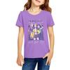 Fashionable Round Neck Short Sleeve Work Clothes Printed Tops For KID Summer Tops