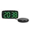 LED Large Screen Electronic Alarm Clock Adjustable Brightness Bedside Clock  Deep Sleeper
