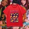Summer Essential KATSEYE Print T Shirt Youth Girls Short Sleeve Casual Top Stylish Streetwear Daily Travel Casual Kid Apparel