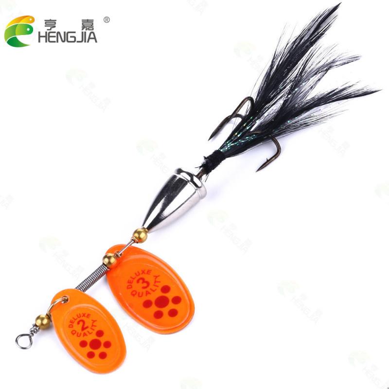 6.5CMRotating Sequin Feather Hook Lure13GBionic artificial bait, specialized equipment for freshwater and saltwater fishing with
