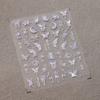 1Pcs 5D Embossed Aurora Butterfly Nail Art Stickers Self Adhesive Decals For Nails Decoration DIY 3D Acrylic Nail Supplies Parts