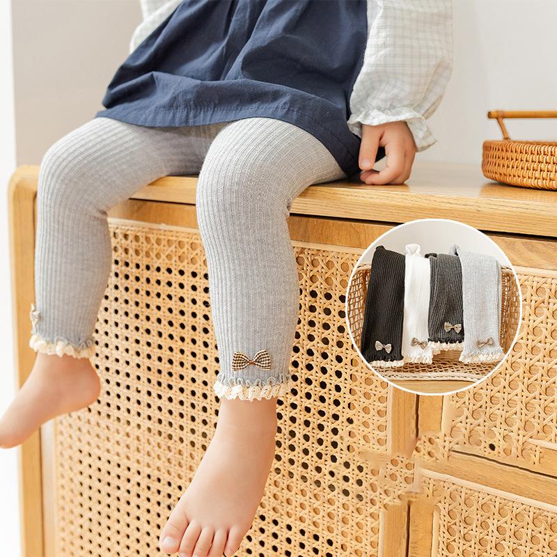 2024 Autumn New Children'S Pants For Infants And Toddlers, Underwear, Nine Point Pants, Women'S Clothing