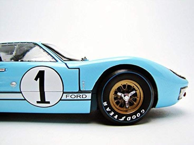 1966 Ford MK 2 Blue scale diecast model by Shelby Collectibles GT-40 #1 1/18 SC411.