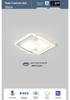 Cream Minimalist Smart Ceiling Light for Living Room - 2022 Popular Style Lighting Fixture Package