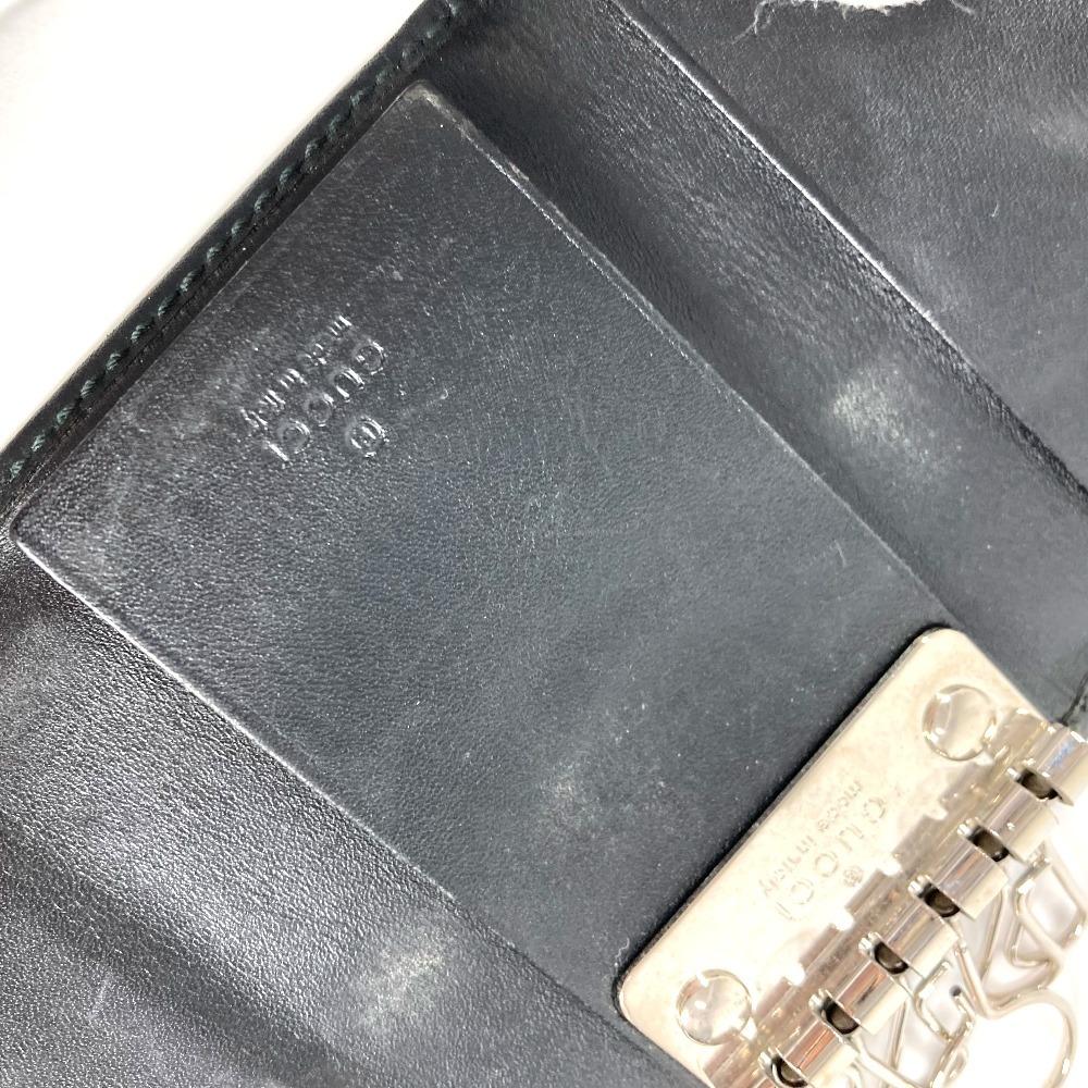 GUCCI 212111 6P key GG implementation  Key Case GG implementation Black