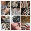 Echte Natürliche Süßwasser Zucht Perlen Weiß Schwarz Champagner Lila Grau Perlen 7-8 mm Lose Perlen für Schmuckherstellung DIY