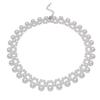 Elegant Crystal Pearl Necklace Female Sweet Clavicle Chain Short Wedding Party Birthday Jewelry Gifts