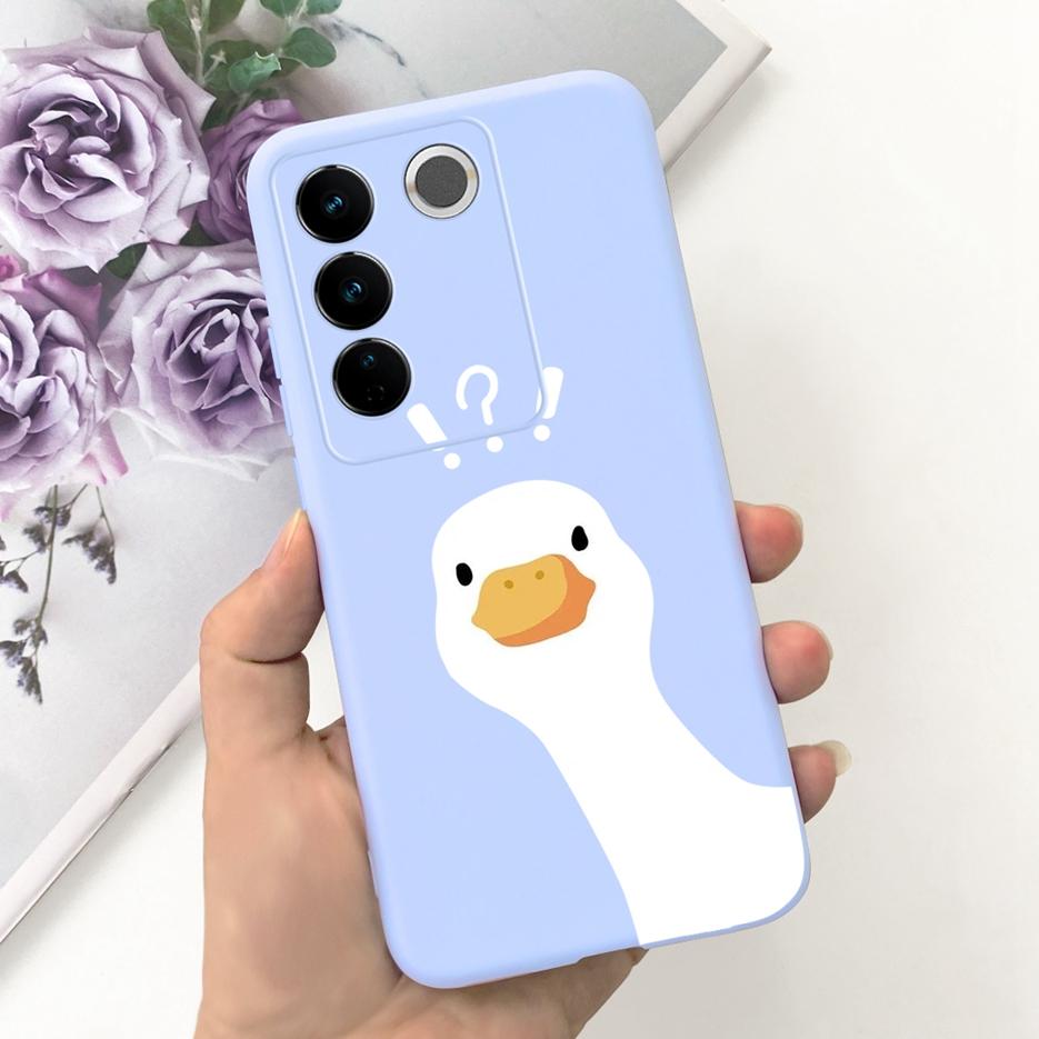 For Vivo V27 Case Vivo V27e V2237 Cute Fashion Painted Cover Soft Silicone Phone Case For Vivo V27 Pro V 27 V27e Back Cover Bags