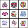 Prajna 10PCS Wholesale Letter Flower Patch Iron On Embroidered Patches For Clothing Cartoon Letter Pathes On Clothes Swing DIY