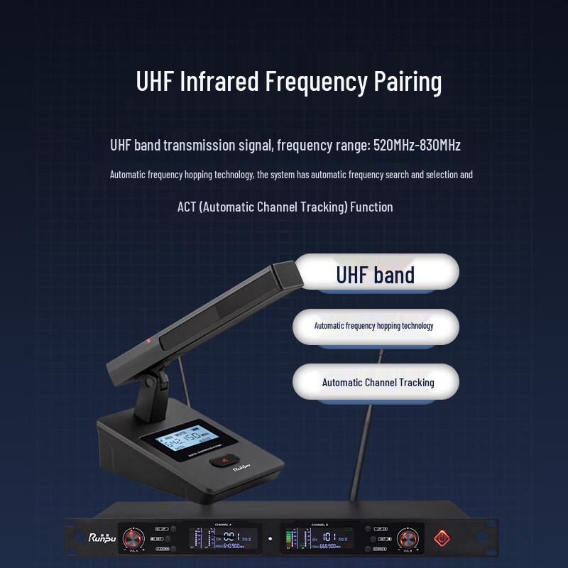 Runpu Professional Wireless Conference Gooseneck Microphone System (CN Version)