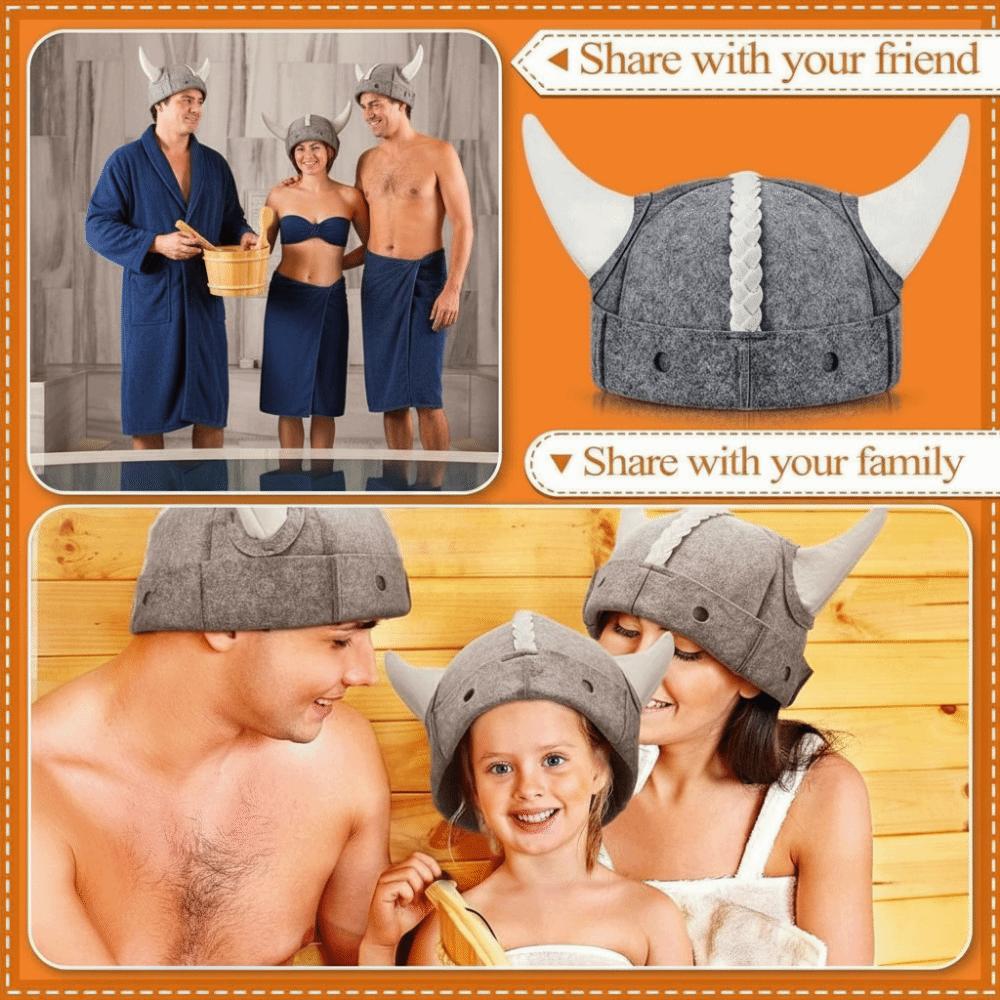 Unisex Sauna Hat Wool Felt Material Russian Banya Cap Gifts Steam Bath Headwear Festival Events