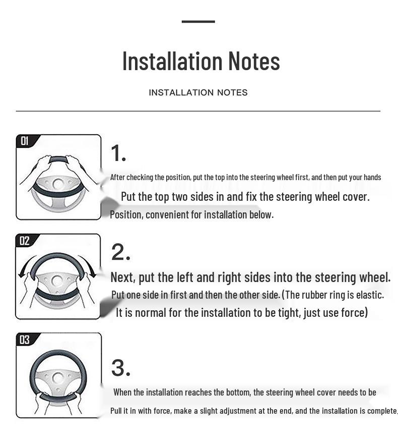 Roewe RX5 Plus/Max, I5, Ei6, RX3, 350/360/550 Steering Wheel Grip Cover