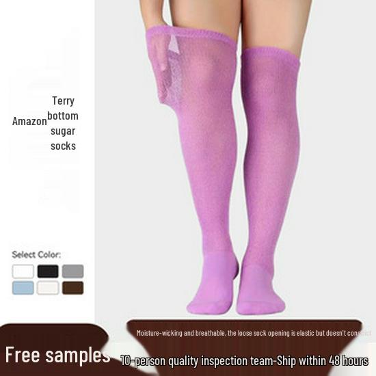 Plus Size Women's Compression Knee-High Socks - Extra Thick Over-the-Knee for Autumn/Winter