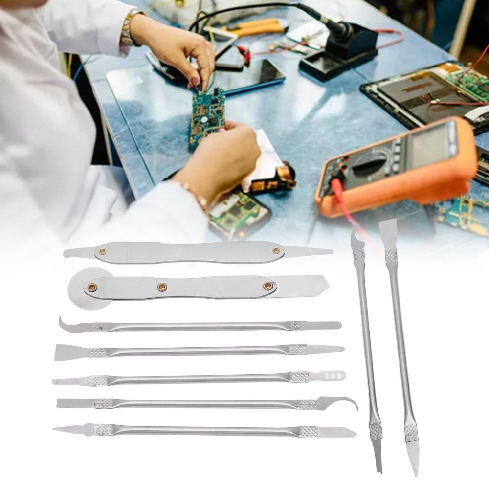10 PCS Double Ended Metal Spatula Set Ultra Thin Repair Tool Kit  Electronics Repair