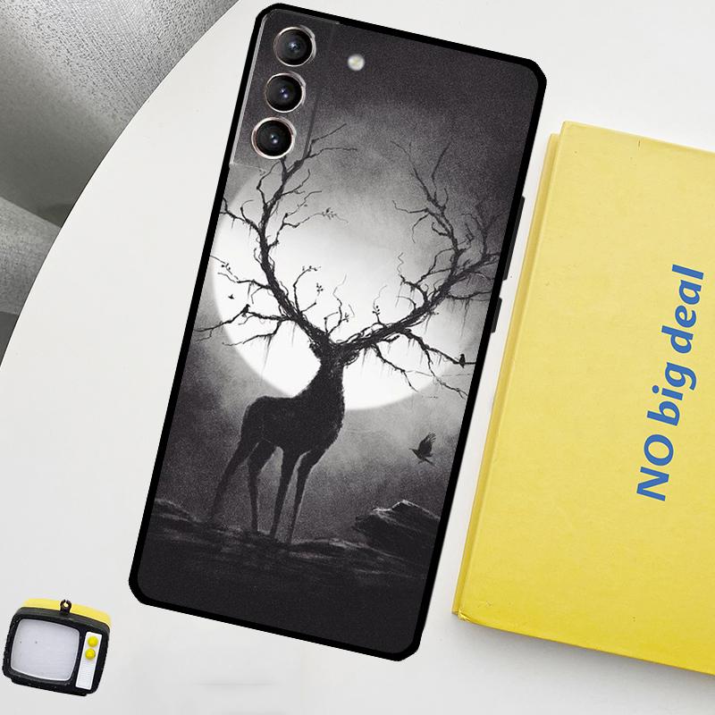 

Deer Phone Case For Samsung Galaxy S26 S25 S24 Ultra S20 S21 S22 S23 Plus S10 S24 FE S25 FE Cover Galaxy S21 Plus
