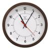BESTIME RC292W Clock Clock with Wooden White 17cm Diameter X Radio Suitable for Living Wall/Table - Radio-controlled Frame, Dial, 4.8cm Height,