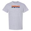 Detroit Home Plate - Baseball Sports Team Color T Shirt - Sport Grey