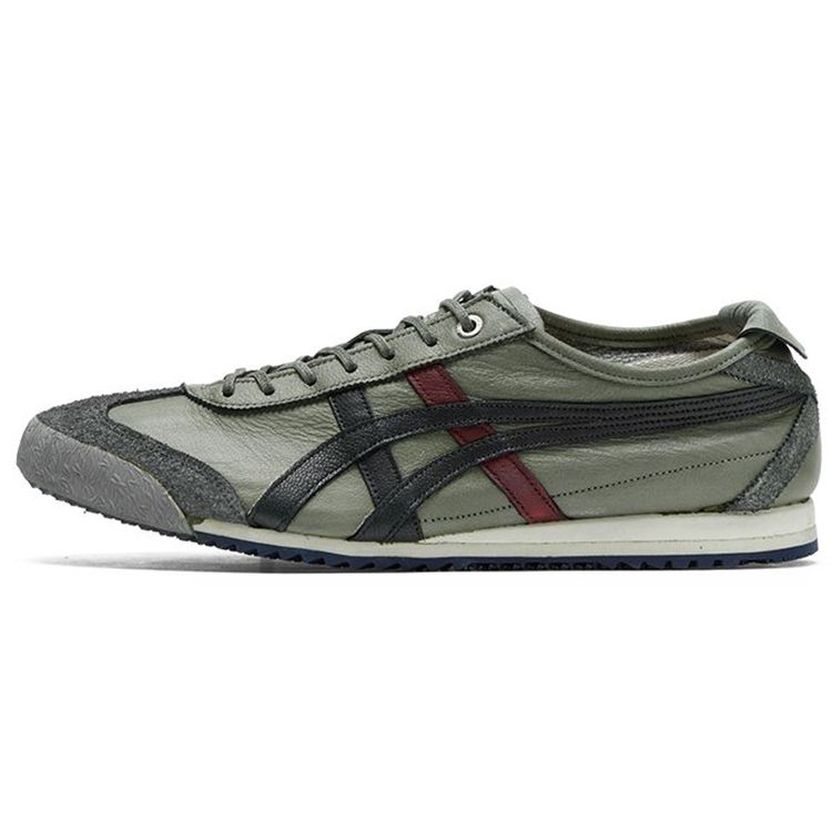 

ONITSUKA TIGER Mexico 66 Ретро Универсальные Кожаные Прочные Легкие Кроссовки с Низким Верхом Унисекс Кроссовки Бронзово-Зеленые 1183C068-300