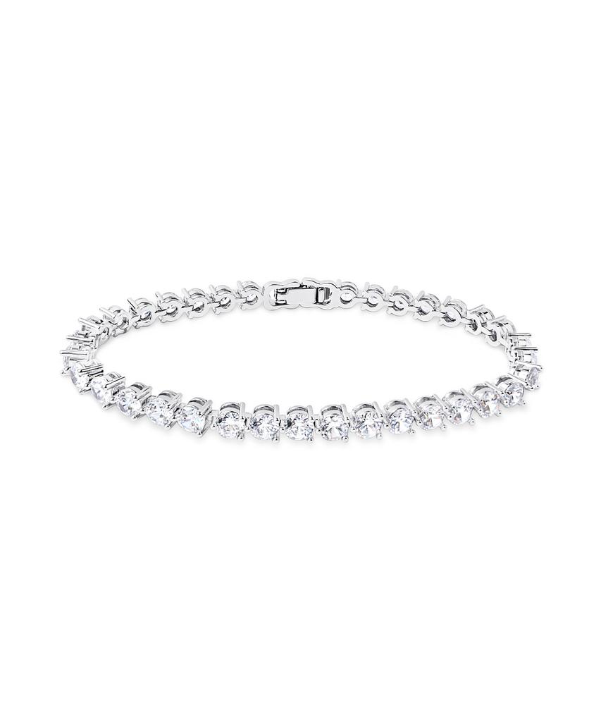 Raindrop Jewelry 4Mm 3-Prong Tennis Bracelet
