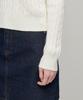 MUSINSA STANDARD WOMAN Women'S Angora Blend Cable Crew Neck Knit [Ivory]