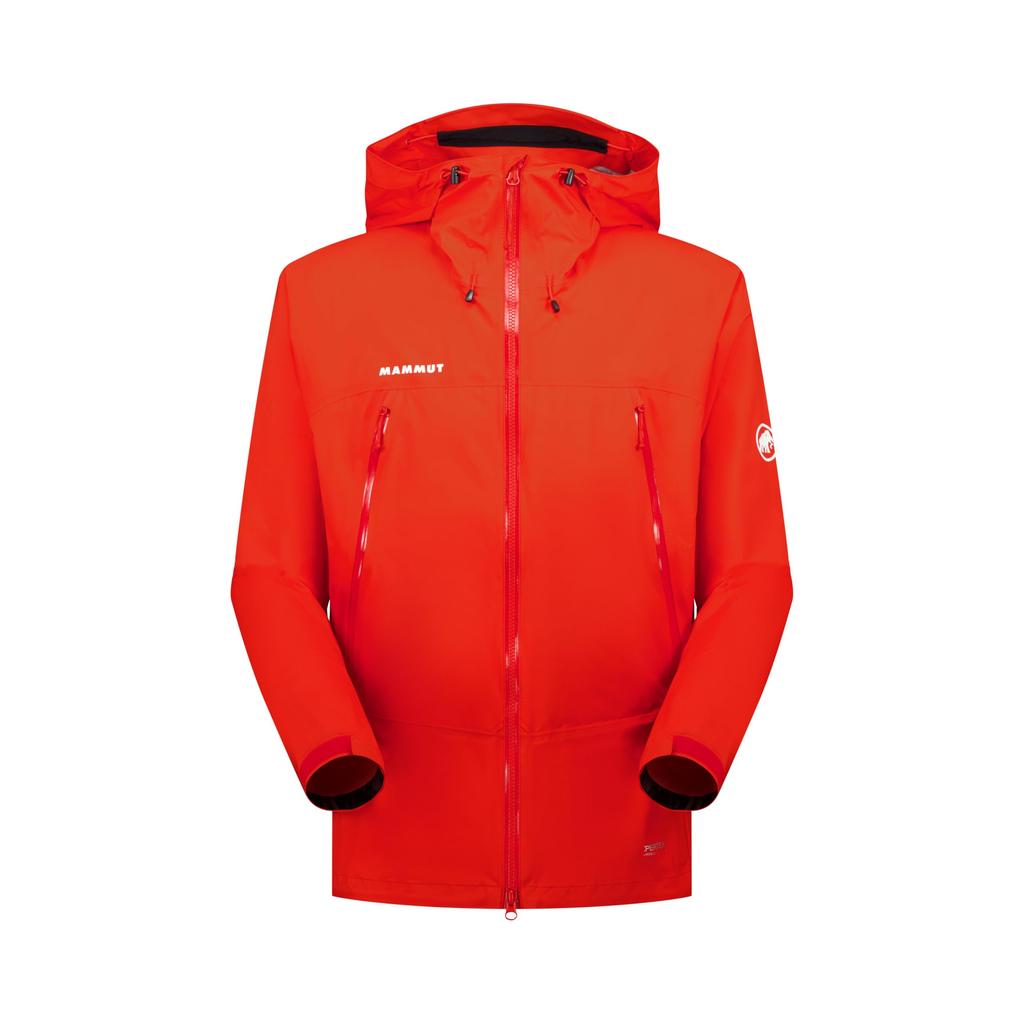 Pánský nepromokavý oblek Mammut Masao Light AF Asian 1010-31350, Střih, Červeno-černý