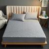 Solid Color Quilted Waterproof Bed Sheet - Thick Brushed Simmons Protective Cover for Home Use
