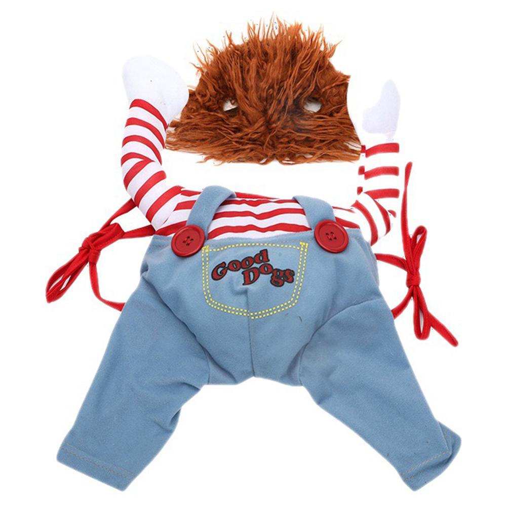 

Pet Dog Creative Quirky Clothes Holding Knife Dog Cosplay Costume Sets for Small Medium Large Extra Large Dogs Pets S