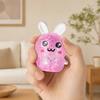 Bunny Stress Toy 2Pcs Glitter Rabbit Relief Toy Stretchy Clear Squeeze Pinch Animal Shape Fidget Party Favors for Kids Adults