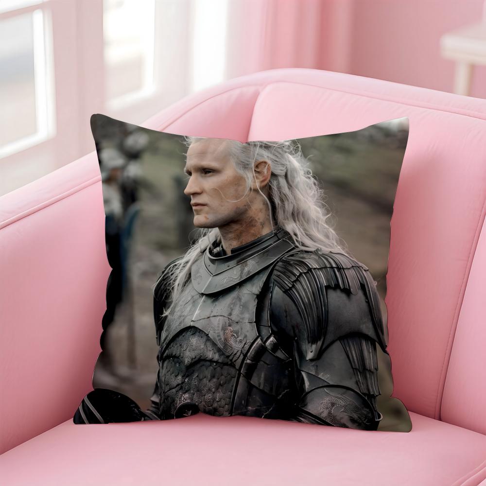 DDaemon Targaryen Cushion Cover Pillowcase Short Plush Invisible zipper Room Sofa Cushion Cover