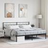 VidaXL Metal Bed Frame with Black Headboard 183x213 Cm 355664
