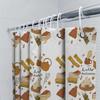 Fall Themed Shower Curtain Farmhouse Decor Autumn Leaves Pattern Bathroom Curtains Rustic Home Decor Thanksgiving Holiday Shower