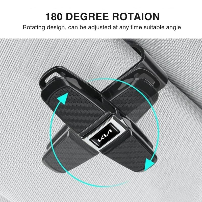 AANL1 1Pcs Car Sun Visor Sunglasses Ticket Card Clamp Auto Interior Accessories For Kia KN Sportage Ceed Picanto Rio ProCeed Forte K7