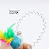 Cat Suction Cup Spring Wand Toy with Feather & Bell