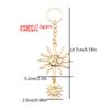 Delicate Sun/Moon Bag Charm Versatile Key Holder Decorative Accessory Trendy Bag Pendant Metal Material for Daily Party
