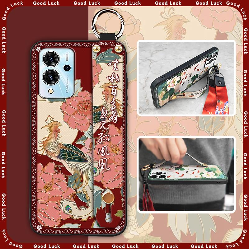 Silicone Dirt-resistant Phone Case For ZTE Blade V40 Pro Durable Waterproof Wristband Anti-dust Shockproof Elderly Lady