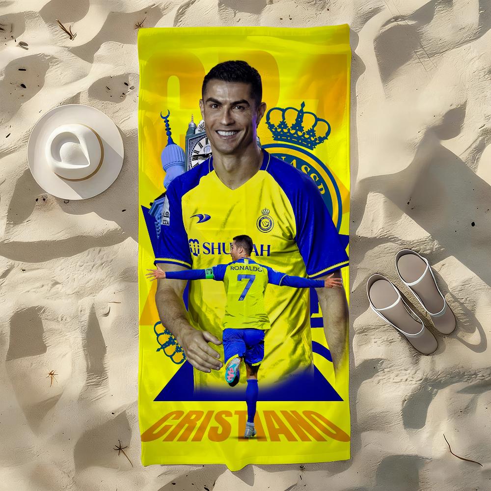 Stern C-Cristiano Super R-Ronaldo-S CR7 Handtuch für Schwimmen Yoga Fitnessstudio Schnelltrocknend Weich und hautfreundlich Strandtücher Ganzjahres