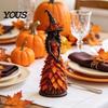 Detailed Fantasy Character Statue Autumn Witch Statue, Resin Figurine with Maple Leaf Dress, Gift for Witchcraft Lovers Fall Harvest Halloween